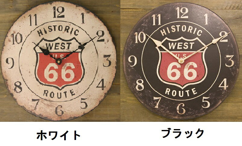 送料無料 【壁掛時計】レジェクション カフェ クロック★ルート66★ 時計/掛け時計/ヴィンテージ/インテリア [3]