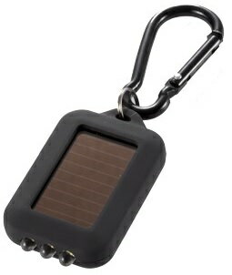 オーム電機 LED ソーラー キーライト 充電式 アウトドア 防災 レジャー ライト 小型 軽量 キーホルダー カラビナ 携帯 送料無料