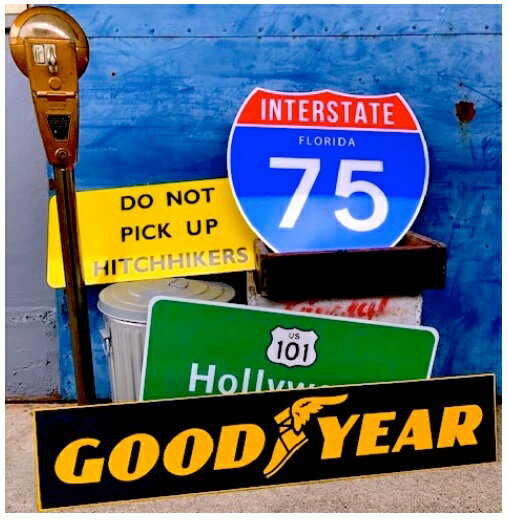 Washington New York 95 看板 スタンダード　ハイウェイ　トラフィックサインボード アメリカン カフェ 店舗 雑貨 ビンテージ 送料無料