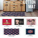 コットン100 Cotton Mat Betty Boop アメカジ リビング キッチン 玄関 マット ベティ インテリア 送料無料