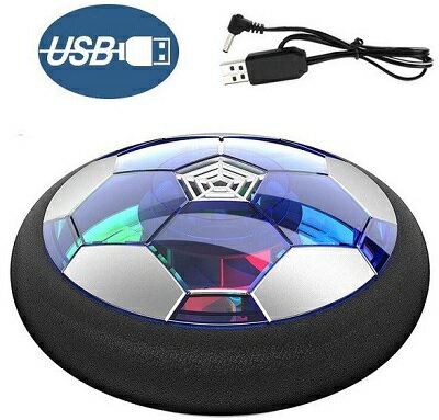 充電式 空気の力で浮く LEDホバーサッカー PLJ-KD001 サッカー 浮かぶ 室内 エアサッカー 雨の日 おもちゃ イベント パーティー カラフル ライト 誕生日 クリスマス プレゼント 【アウトレット】のサムネイル