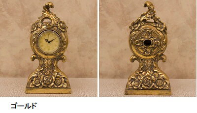 置き時計 ロイヤルパレス テーブルクロック ローズ 86017 インテリア 時計 アンティーク ロイヤルパレス ゴージャス 送料無料 [3]