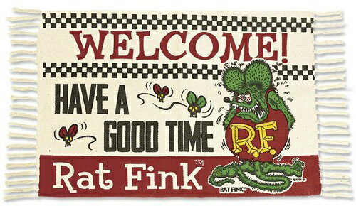 ラットフィンク ラグ マット 玄関 室内 マット アメリカン インテリア RAT FINK 雑貨 グッズ 送料無料のサムネイル