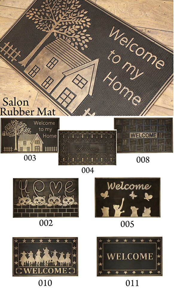 樂天商城 - 送料無料　玄関をおしゃれに★【Salon Rubber Mat】★サロンラバーマット レクト★　玄関/マット
