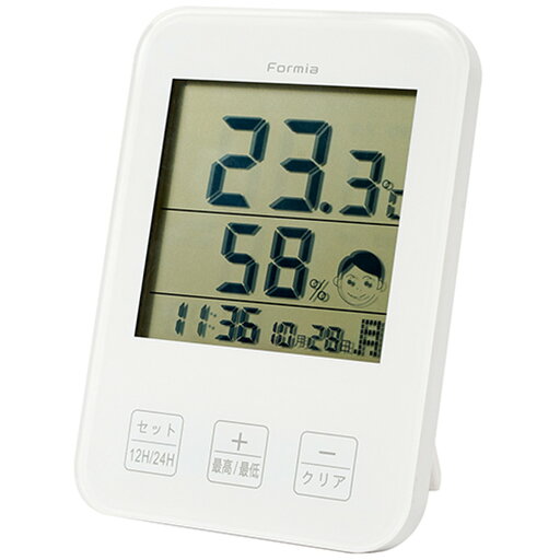 Formia(フォルミア) 温度計・湿度計 HO-003WH Formia(フォルミア) 温度計・湿度計 HO-003WH