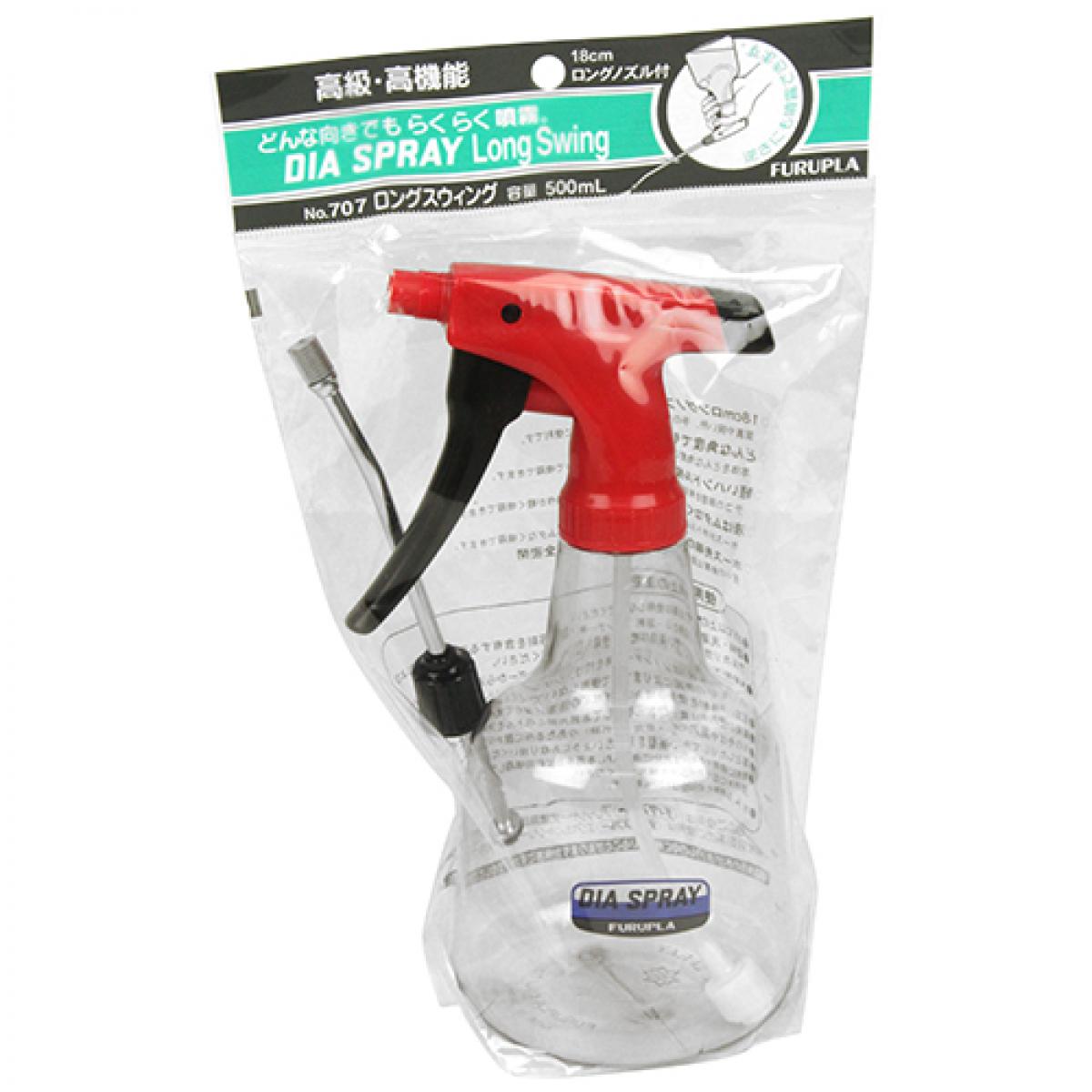 フルプラ ダイヤスプレー No.707 ロングスウィング500 500ML レッド 園芸 水やり ...