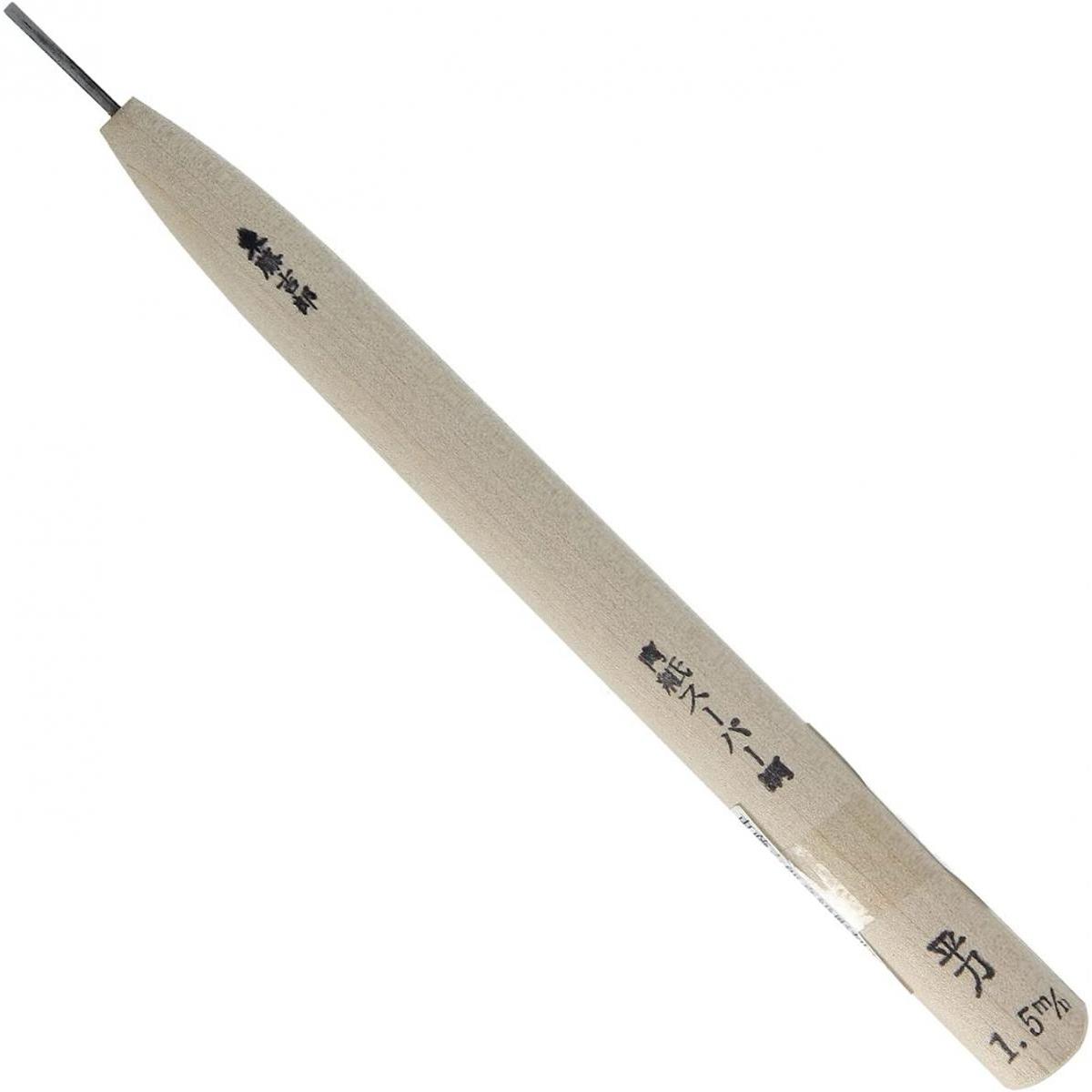 東藤吉郎 高級 彫刻刀 平 1.5mm 安来鋼青紙スーパー 版画 彫刻 仏像彫刻 与板利器