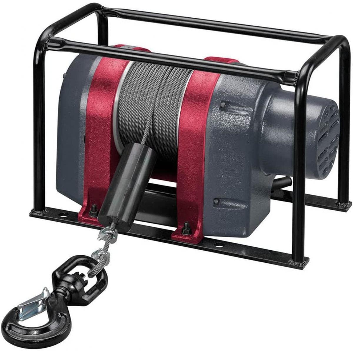 京セラ 旧リョービ ウインチ AWIM150 最大吊揚荷重 150kg 加速防止 逆巻防止 ブレーキ付 据置型