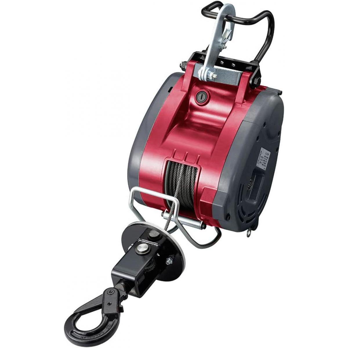 京セラ 旧リョービ ウインチ 31m AWI125B 最大吊揚荷重 130kg ラッチロックフック 軽量 コンパクト 加速防止 逆巻防止 ブレーキ付