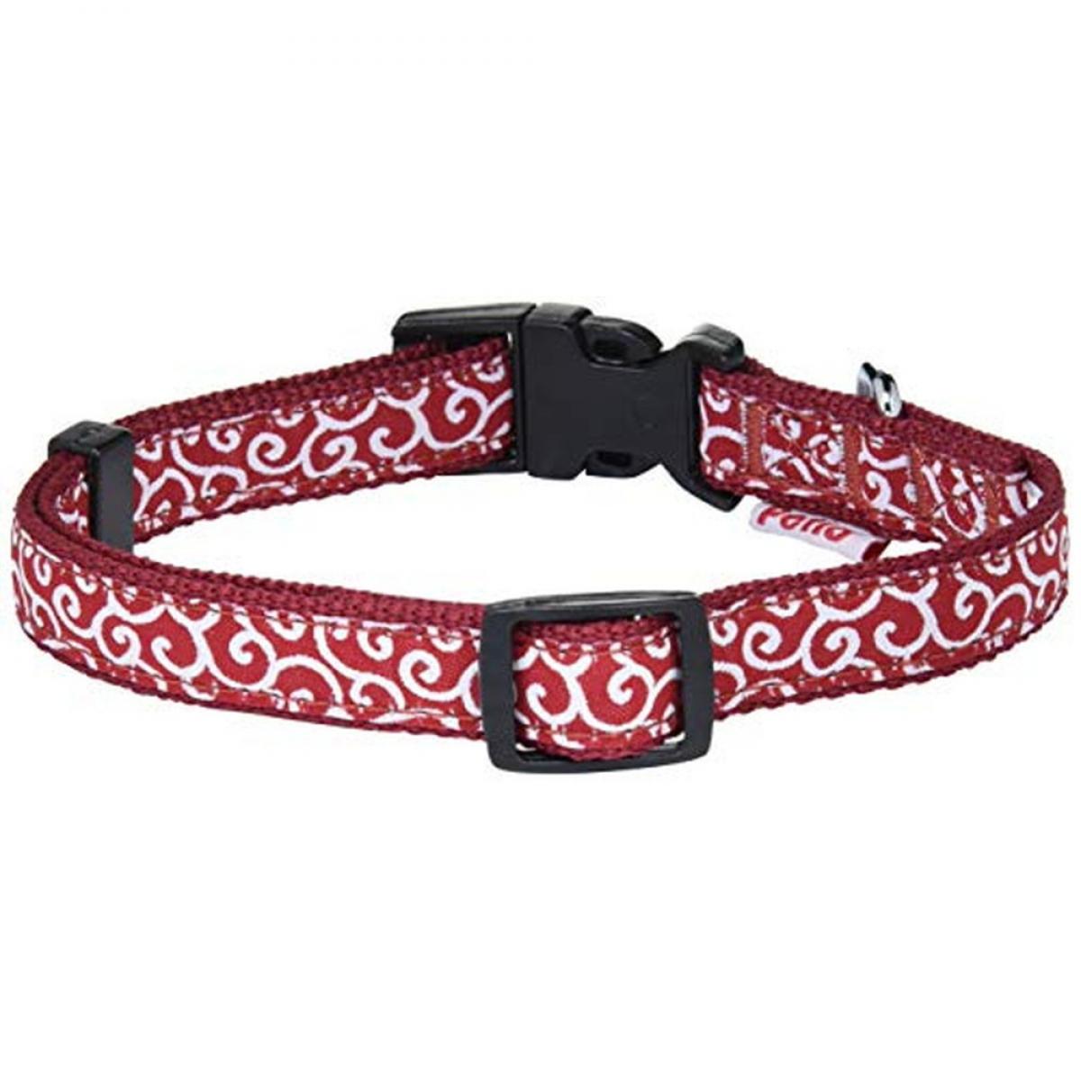 毎日のお散歩に気兼ねなく使える超小型犬から中型犬までのシリーズ。毎回の調節が不要のワンタッチバックルを採用しているので、簡単に装着できます。どんな犬にもぴったりの和柄デザイン。■対象ペット年齢：オールステージ■対象ペット種：小型犬■商品重量：約20g■商品サイズ：15×250～400×8(mm)■その他サイズ1：テープ幅：15mm■その他サイズ2：首回り：25～40cm■適応体重：～10kg■原材料・素材・材質：ポリエステル■JAN：4903588574085※パッケージは予告なく変更になる場合がございます。※商品の仕様・パッケージや原産国・原産地などは、メーカーの都合により予告なく変更される場合がございます。最新の情報につきましては、メーカーにご確認くださいますようお願いいたします。