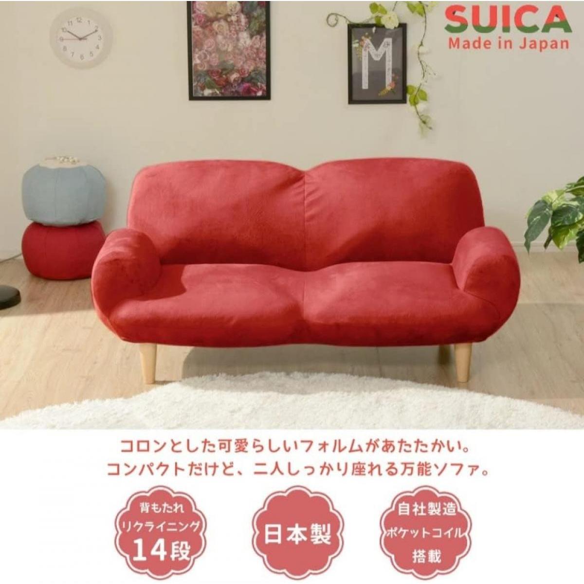 【I】セルタン(CELLUTANE) リクライニングソファ 2人掛け SUICA テクノブラウン 背面リクライニング コンパクト 【受注生産品】 [2]