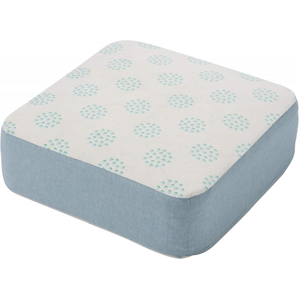 【I】セルタン クッション SWEETS 四角 スクエア マーブル柄 ブルー 低反発 ウレタン 日本製 CELLUTANE..