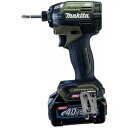 マキタ Makita 充電式インパクトドライバ オリーブ 40Vmax2.5Ah バッテリ2本・充電器・ケース付 TD002GRDXO 充電式 インパクトドライ...