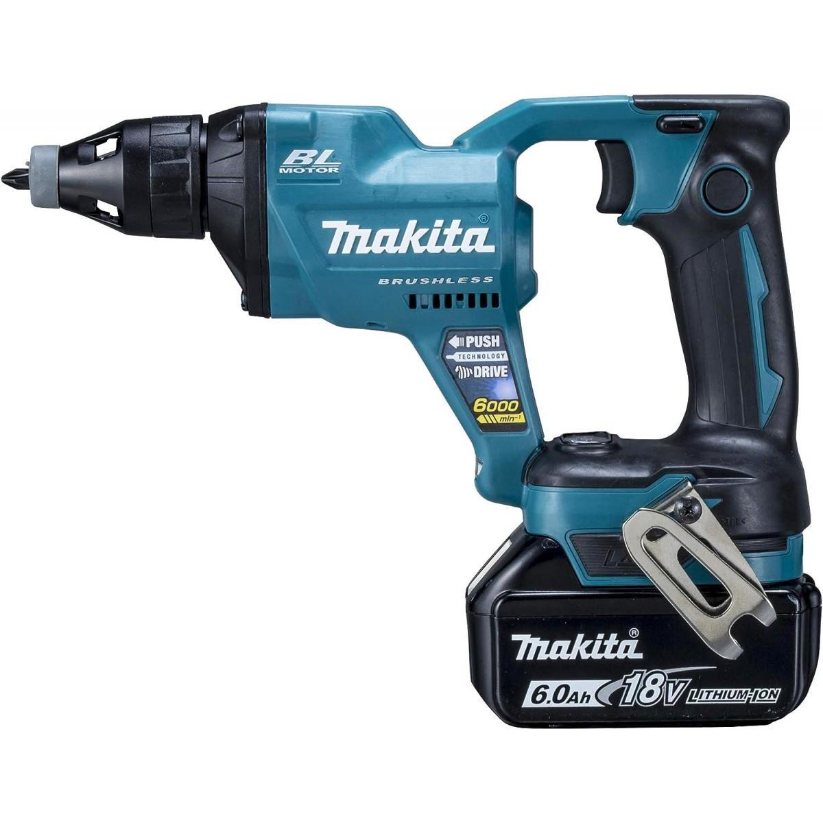 マキタ Makita 充電式 スクリュードライバ 18V6Ah バッテリ・充電器・ケース付 FS600DRG