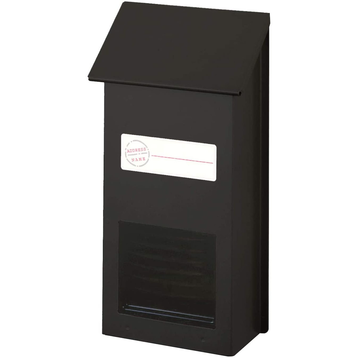 ポスト 郵便ポスト 郵便受け 新聞受け 郵便 メール便 新聞 朝刊 夕刊 縦型スチールポスト マットブラック FH-10(MBK) グリーンライフ