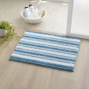 【I】【代引不可】イケヒコ もこもこバスマット 2枚セット ペコラ ブルー 約45×60cm 3487509【北海道・沖縄・離島不可】
