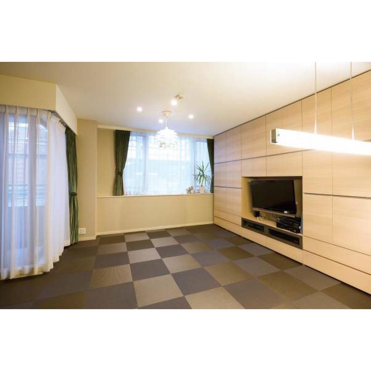 【I】貼るだけ畳 ターテック 450角 アッシュ【代引不可】【時間指定不可】