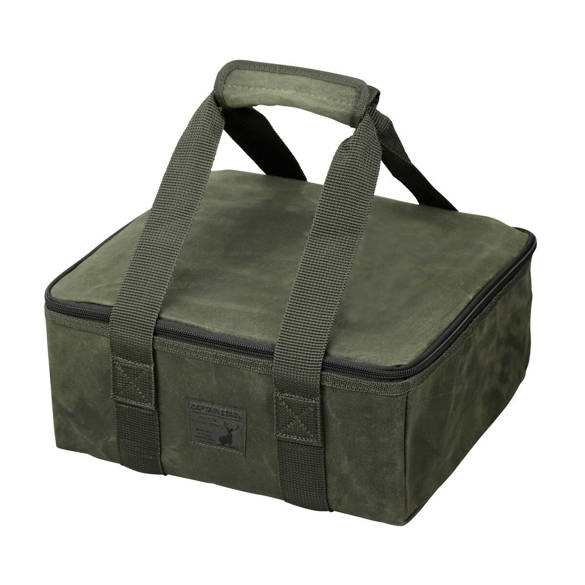 キャプテンスタッグ 帆布 ダッチオーブンバック 22cm UG-3073 角型 メッシュポケット付 アウトドア キャンプ CAPTAIN STAG