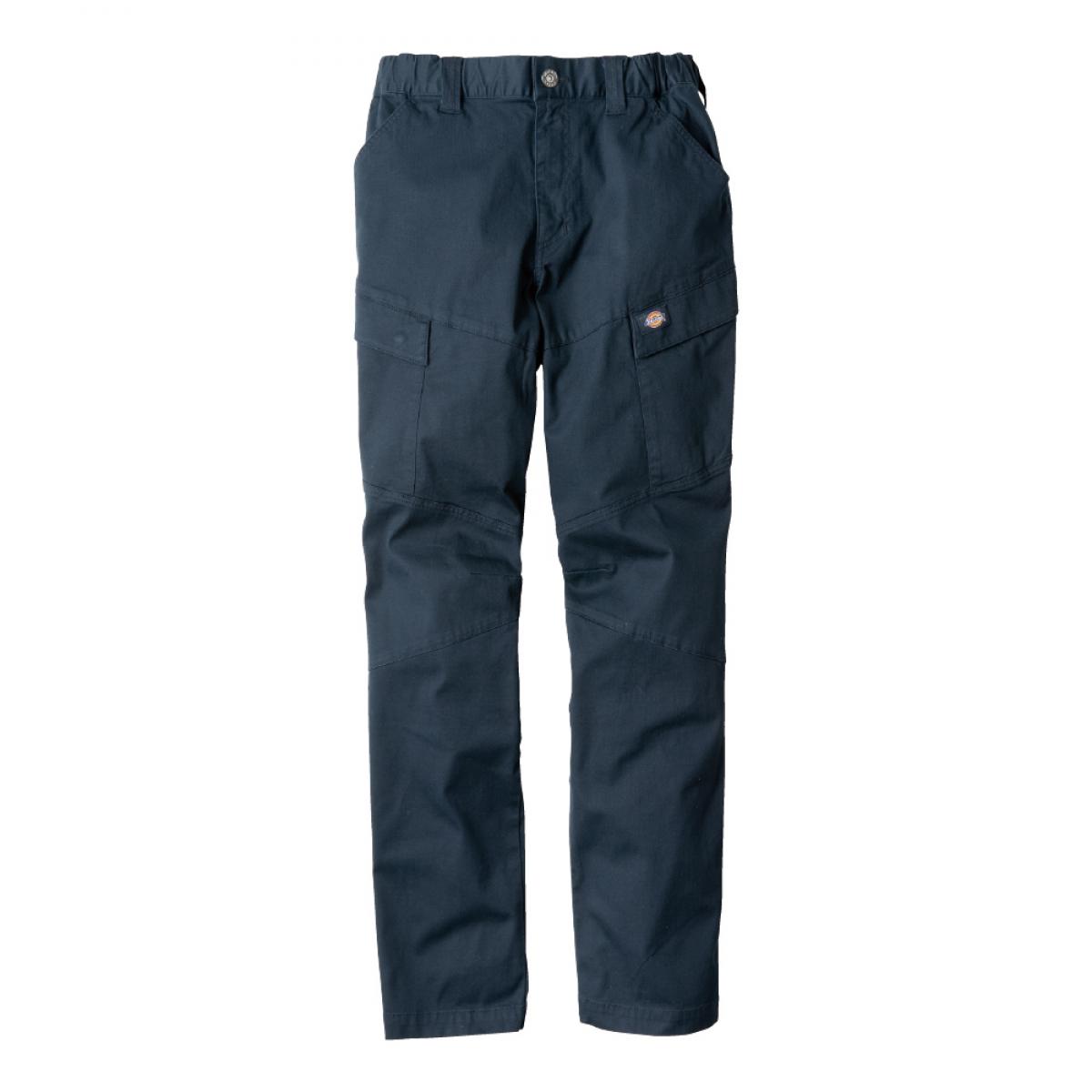 Rakuten - Dickies ヘリンボーン カーゴパンツ ネイビー 4L D-2915 ディッキーズ 作業着 作業服 ズボン カーゴ パンツ ストレッチ