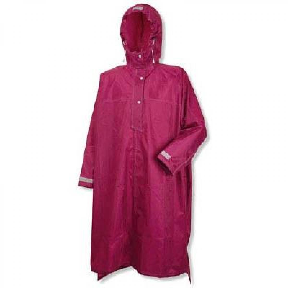 カジメイク ハイポンチョ ワイン フリーサイズ　男女兼用 手甲カバー付き 防水 通勤 通学 自転車 レイ..