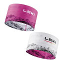 LEKI レキ XC ヘッドバンド ピンク 1300514227 リバーシブル アウトドア トレッキング 1300514