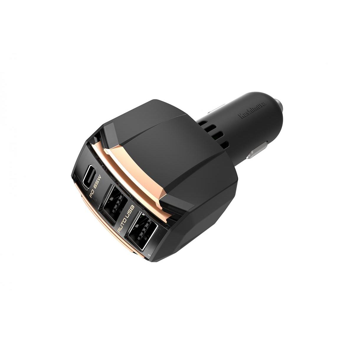 Rakuten - カシムラ DC-65W USB 3ポート PD65W 自動判定 DC-055 カー用品 DCソケット 変換 USB電源 DC12V/24V