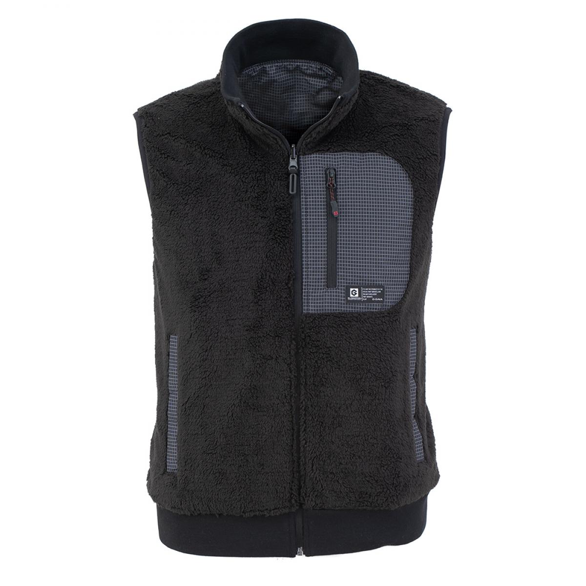 コーコス信岡 GLADIATOR リバーシブル 防寒 ベスト グリッド ブラック 4L G-9909 防風 保温性 オックス ボアフリース 胸ポケット