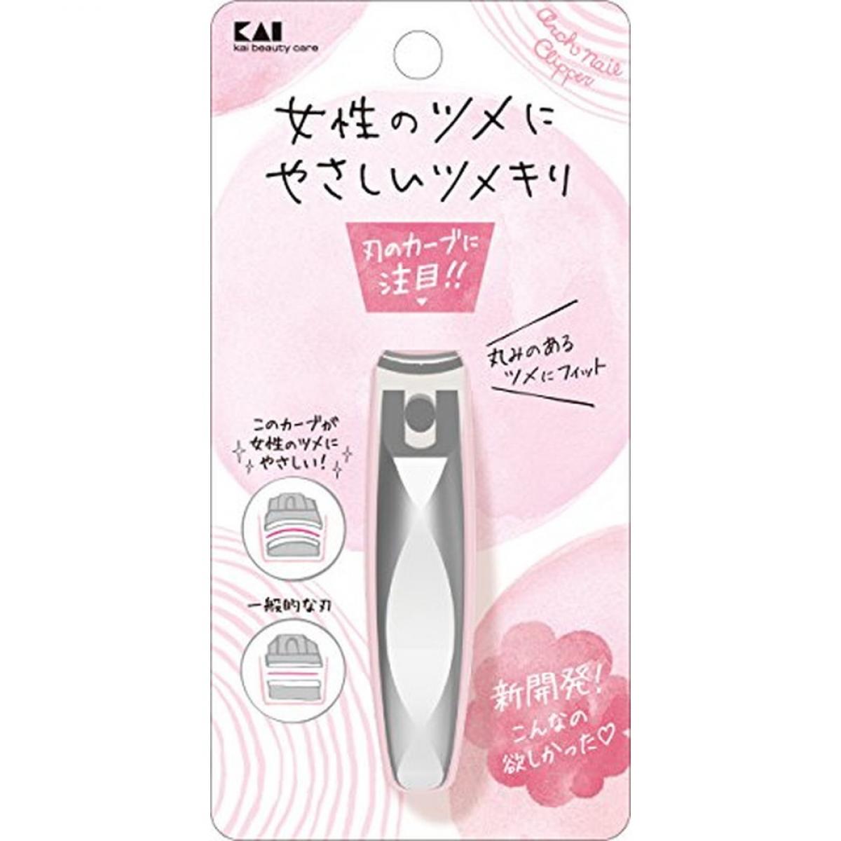 貝印 アーチツメキリ カーブ刃 ストッパーケース付 日本製 KQ2040 爪切り アーチ刃 爪ヤスリ ツメヤスリ