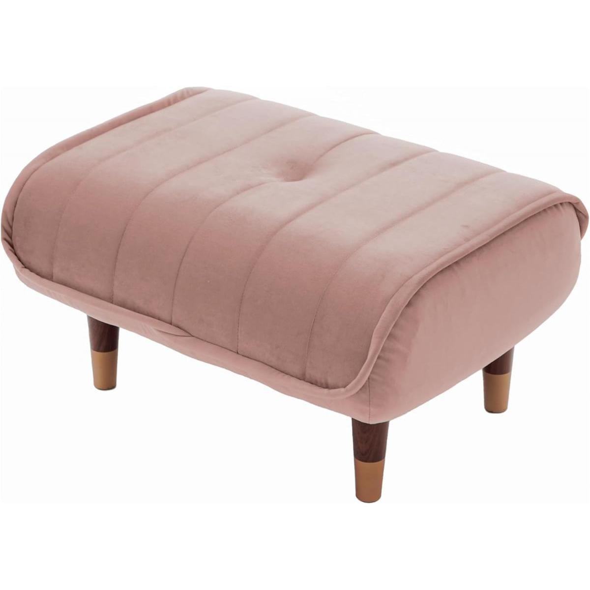 【I】セルタン 和楽 オットマン KAN ベロアスタイル スモーキーピンク 足置き 1人掛け くすみカラー CELLUTANE 【受注生産品】 A281p-f-721PIK