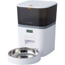 エレコム ELECOM ペット用 自動給餌器 1匹用 ホワイト PET-AF01WH ドライフード専用 給餌機 タイマー 1日最大6回 約4L 大容量 音声録音...