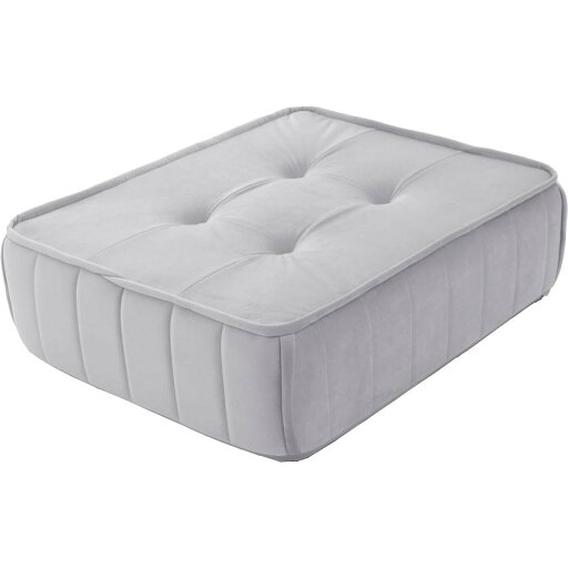 【I】セルタン フロアクッション 単品 ベロア生地 日本製 ライトグレー A1149a-b-722GRY クッション 座布団 フロアクッション 【受注生産品】 【I】セルタン フロアクッション 単品 ベロア生地 日本製 ライトグレー A1149a-b-722GRY クッション 座布団 フロアクッション 【受注生産品】