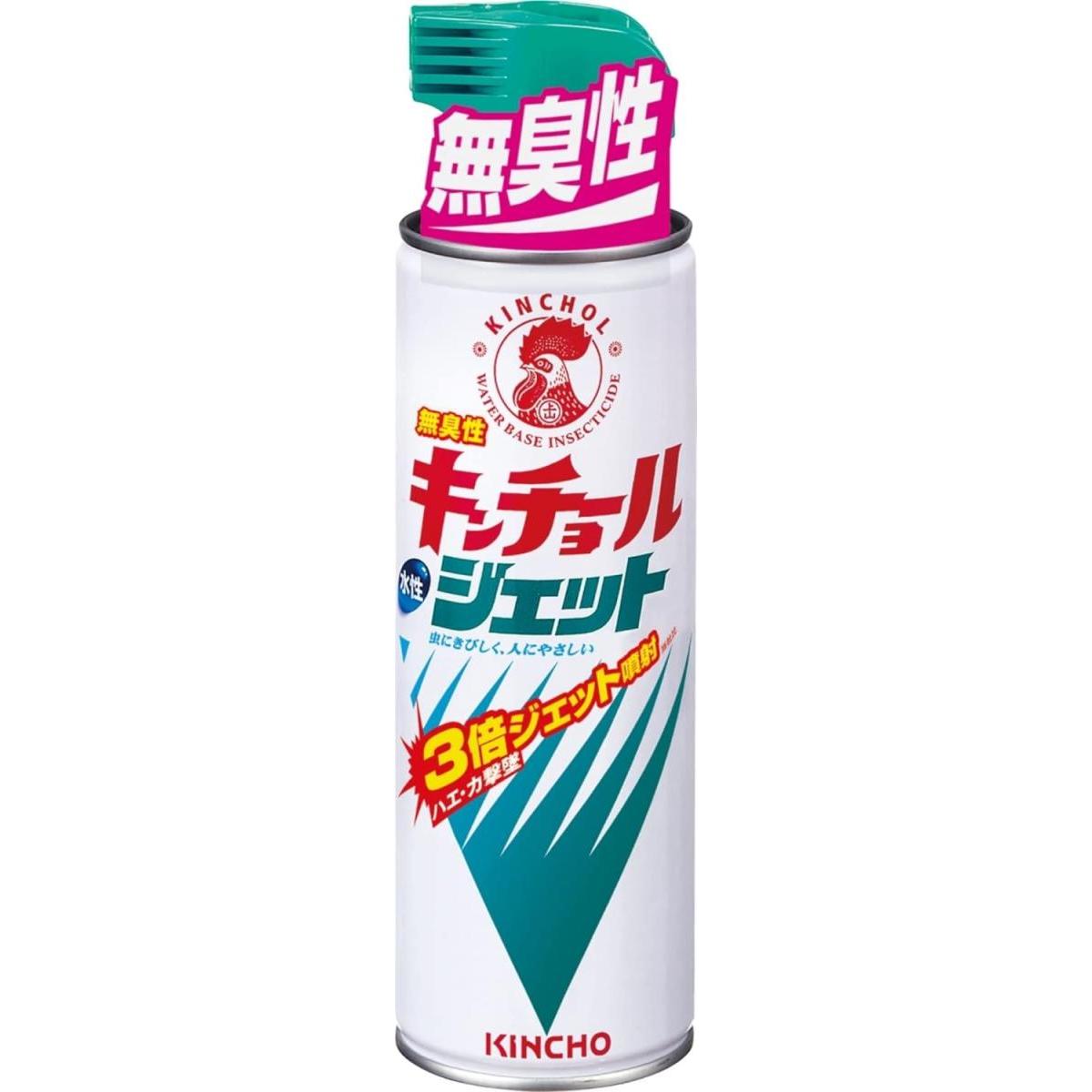KINCHO 水性キンチョールジェット 無臭性 450ml ハエ 蚊 ノミ トコジラミ キンチョー 殺虫剤 金鳥 大日本除虫菊
