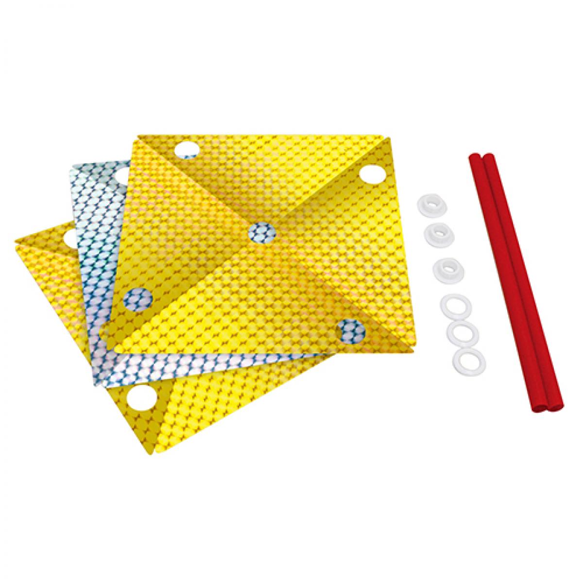 龍宝丸 鳥追い3連風車 K-300 防鳥 鳥 対策 キラキラバリアシート ベランダ 田畑