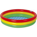 【2F】【在庫有・即納】INTEX インテックス カラフル3リングプール 100cm×22cm プール 子供 庭 水遊び ビニールプール