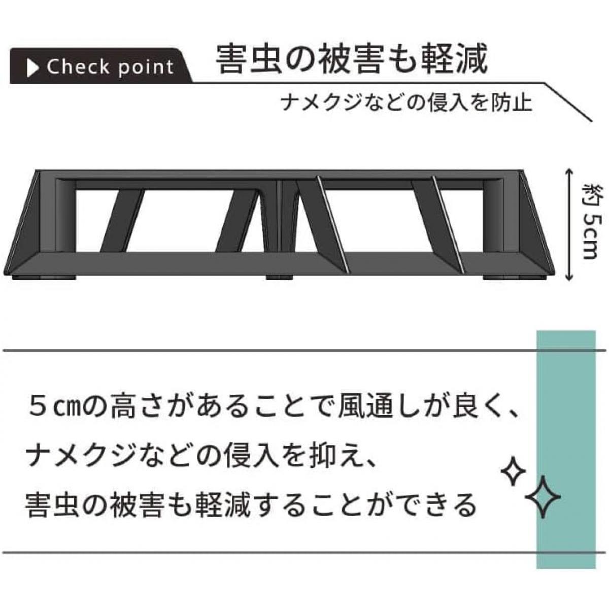 DAIM ブラックベース 24cm　フラワースタンド 鉢スタンド 鉢植え台 根腐れ防止 通...