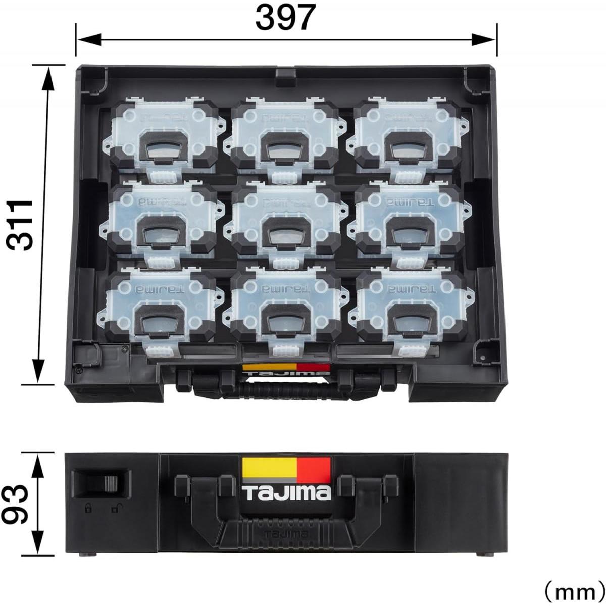 タジマ セフシステム セフパーツケースSサイズ9個セットトレイ付 TB-PCS9 セフパー...