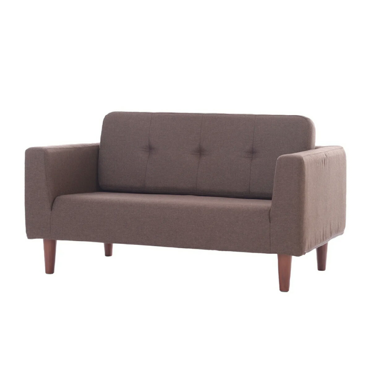 【I】【代引不可】セルタン コンパクトソファ 2人掛け A1472 ブラウン シンプル ナチュラル 二人掛け ..