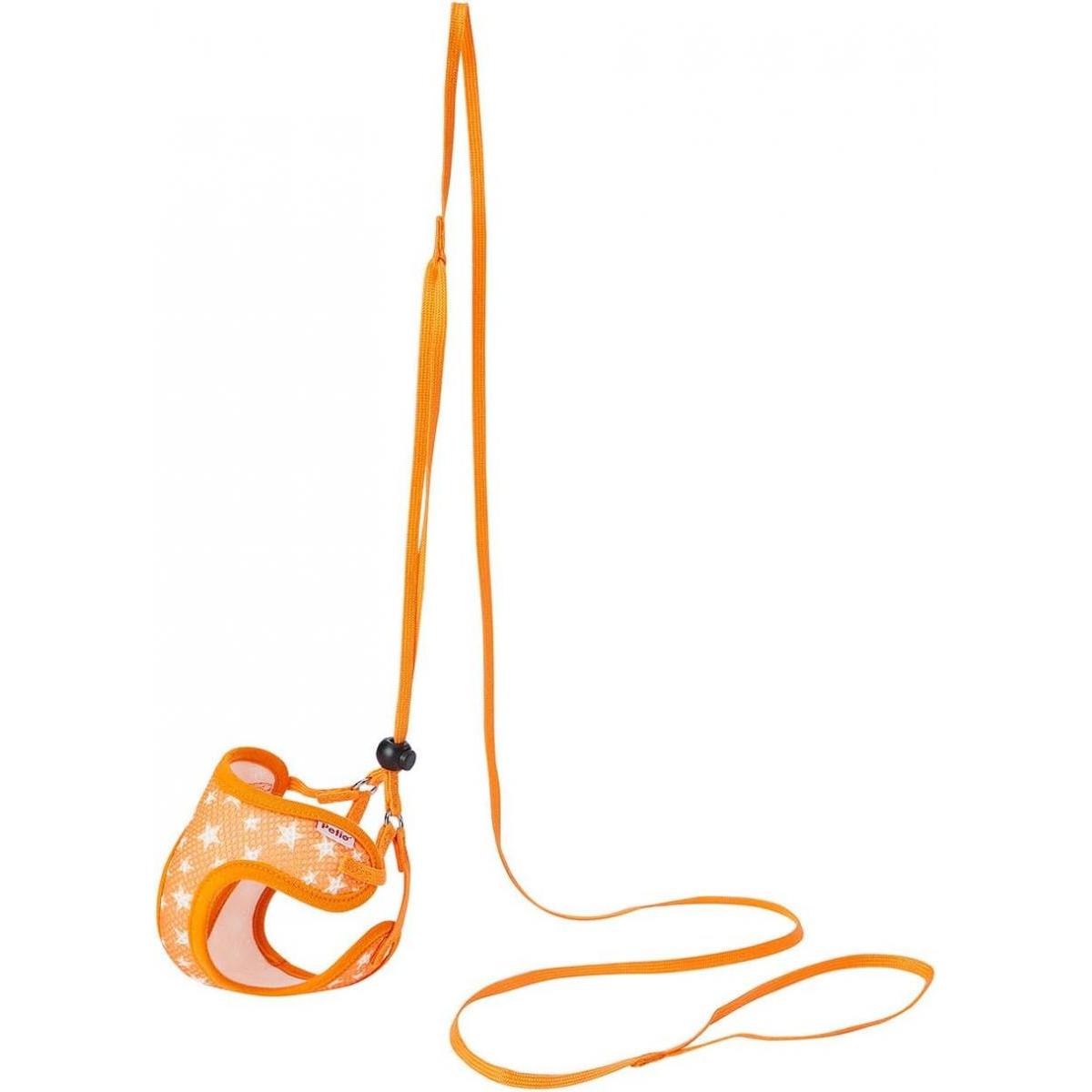 ペティオ Petio 猫用 胴輪 イージーキャットハーネス オレンジ 胴回り約30～50cm ...