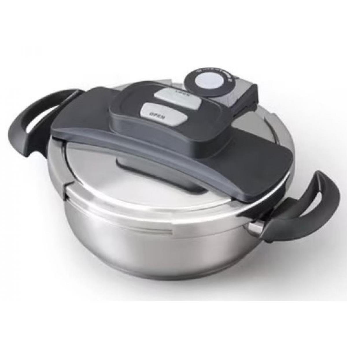 アイリスオーヤマ 両手圧力鍋 3L?RAN-3L　両手鍋 圧力ふた ガラスふた 中かご・中かご台　IH対応 低圧 高圧