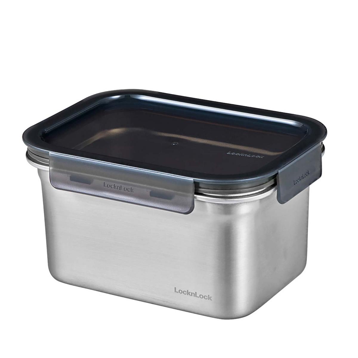 ベストコ ステンレス 保存容器 電子レンジ オーブン 食洗機 対応 2.0L 長方形 シルバー ロック&ロック ステンハード LST516