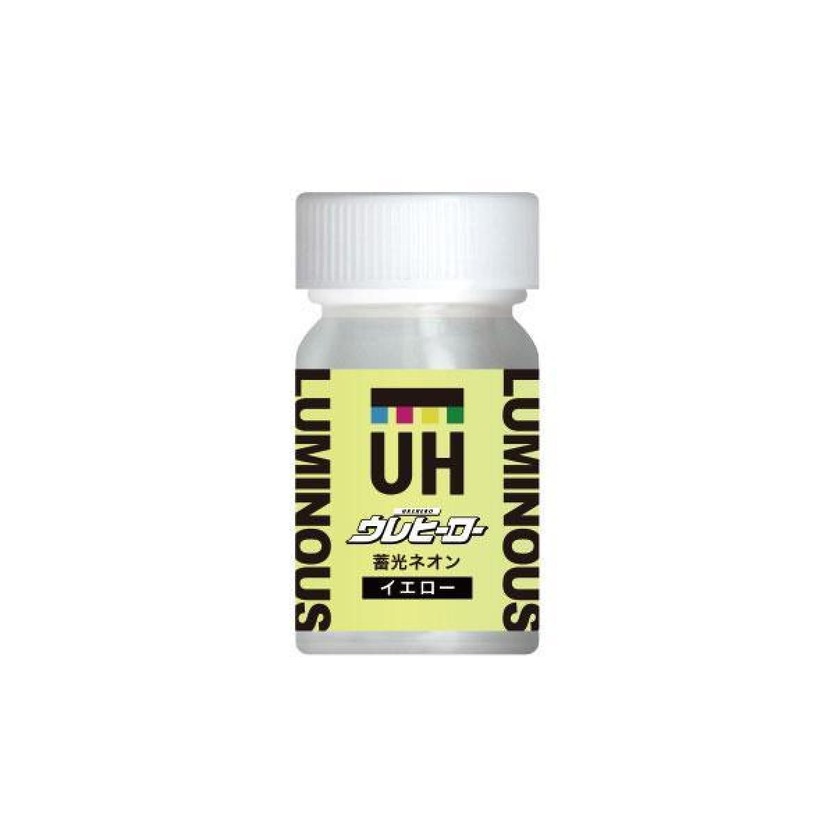 斎藤塗料 ウレヒーロー 蓄光ネオン イエロー 15ml
