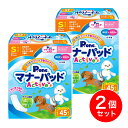 【在庫有・即納】【まとめ買い】P.one 第一衛材 男の子&女の子用 マナーパッド Active ビッグパック S 45枚×2個 PMP-751 2個パック 男...