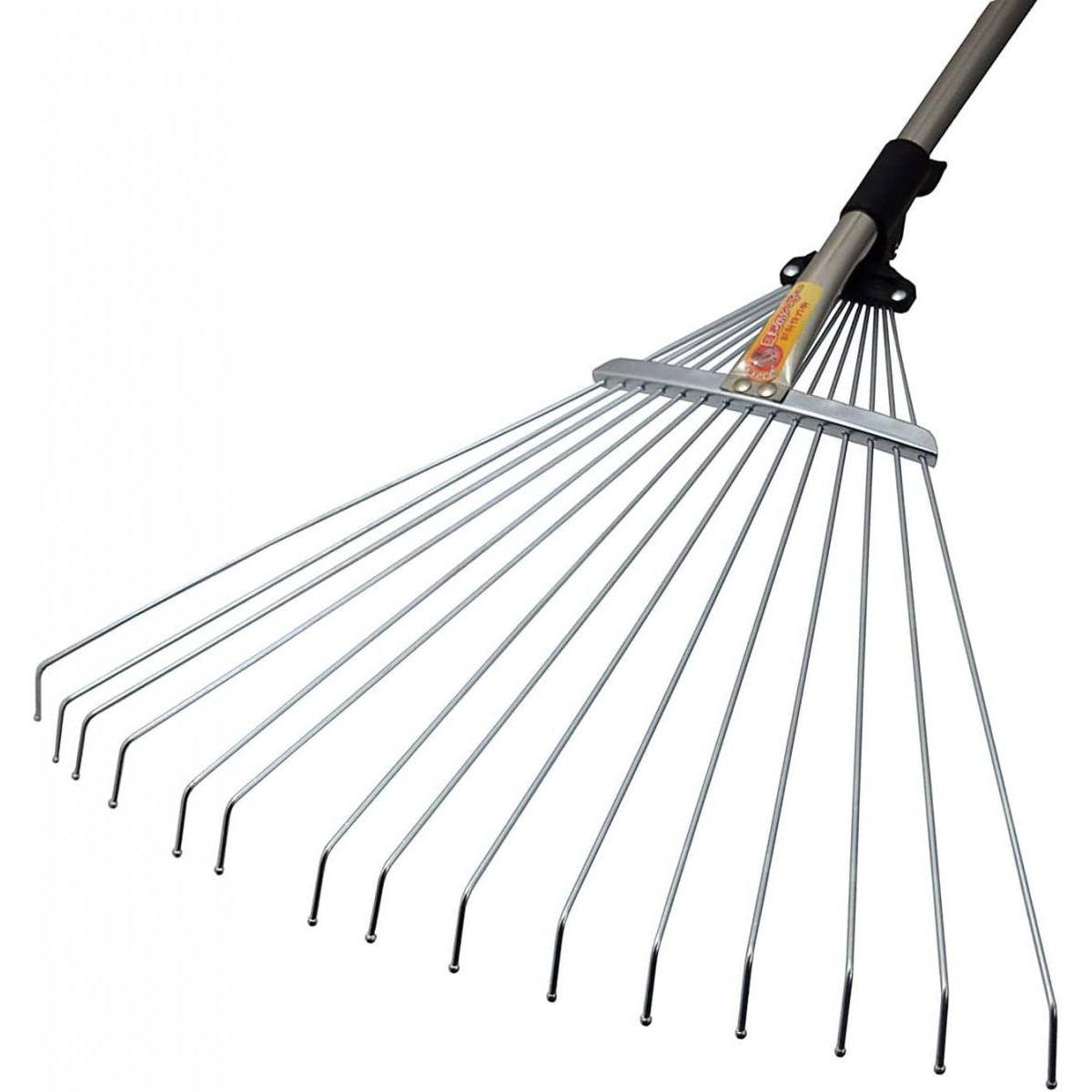 高儀 スライド式 レーキ 大 落ち葉 草刈 清掃 掃除 伸縮 TAKAGI 伸縮全長約80～160cm