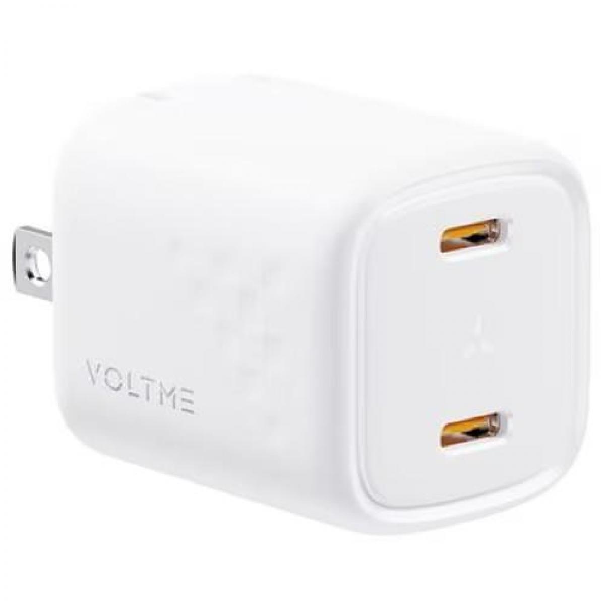 ボルトミー VOLTME PD対応 30W Type-C×2ポート 折りたたみ式 充電器 白 ホワイト Revo 30 Duo 急速充電 急速充電器 V2096