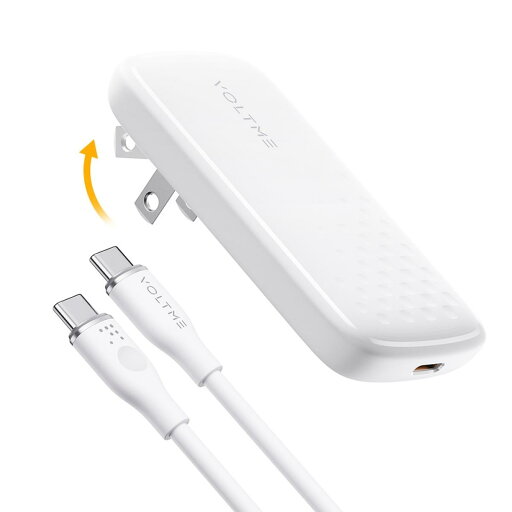 ボルトミー VOLTME 65W Type-C 薄型 折りたたみ式 充電器 Revo 65 Evo ホワイト 白 V2100 急速充電器 急速充電器 ケーブル付 ボルトミー VOLTME 65W Type-C 薄型 折りたたみ式 充電器 Revo 65 Evo ホワイト 白 V2100 急速充電器 急速充電器 ケーブル付