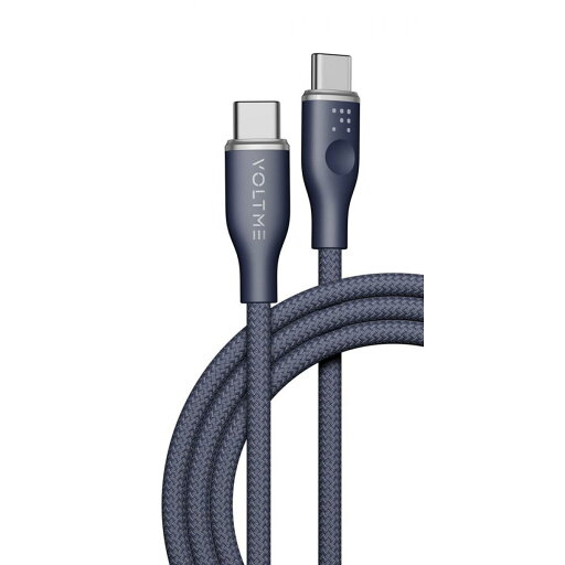 VOLTME ボルトミー 充電ケーブル PD対応 3A・60W 高耐久編み込み ナイロンケーブル USB-C&USB-C 1.8m ブルー C2163 VOLTME ボルトミー 充電ケーブル PD対応 3A・60W 高耐久編み込み ナイロンケーブル USB-C&USB-C 1.8m ブルー C2163