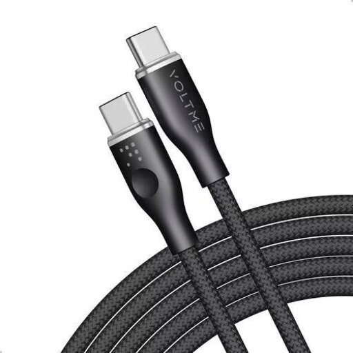 VOLTME ボルトミー 充電ケーブル タイプC PD対応 1.8m ブラック 5A・100W データ転送 急速充電 USB-C&USB-C C2170 高耐久編み込み ナイロン VOLTME ボルトミー 充電ケーブル タイプC PD対応 1.8m ブラック 5A・100W データ転送 急速充電 USB-C&USB-C C2170 高耐久編み込み ナイロン