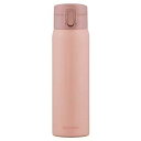 アイリスオーヤマ ステンレスケータイボトル ワンタッチ 500ml SKB-O500 ピンク 水筒 保温 保冷 ステンレス 真空断熱断熱(3)