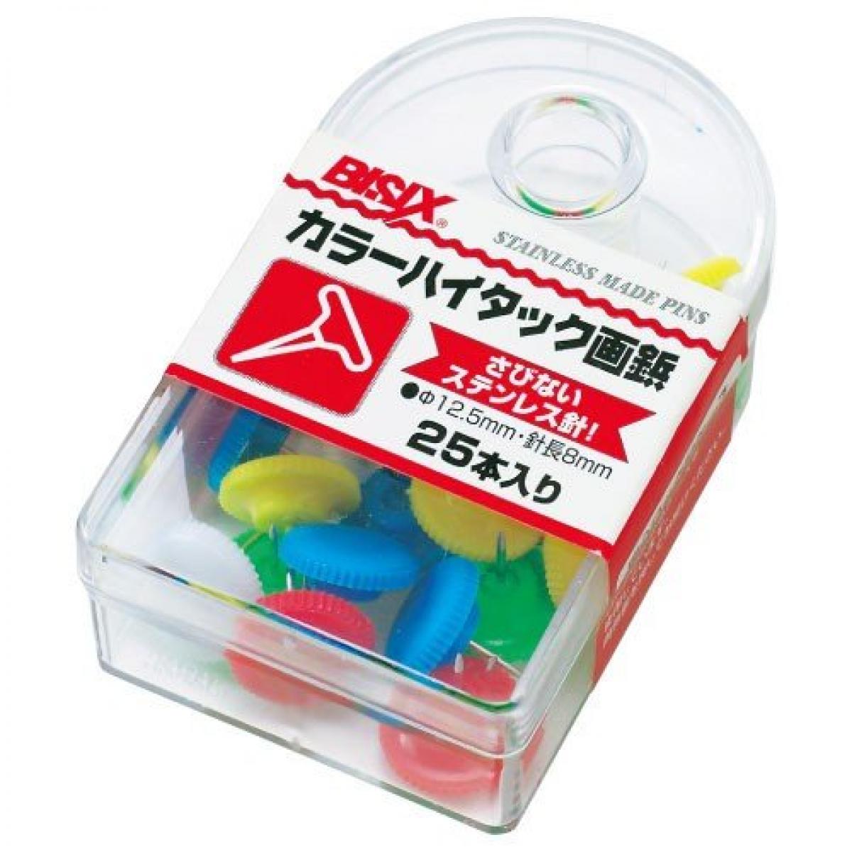 ミツヤ カラーハイタック画鋲 5色アソート BX1-6-AS