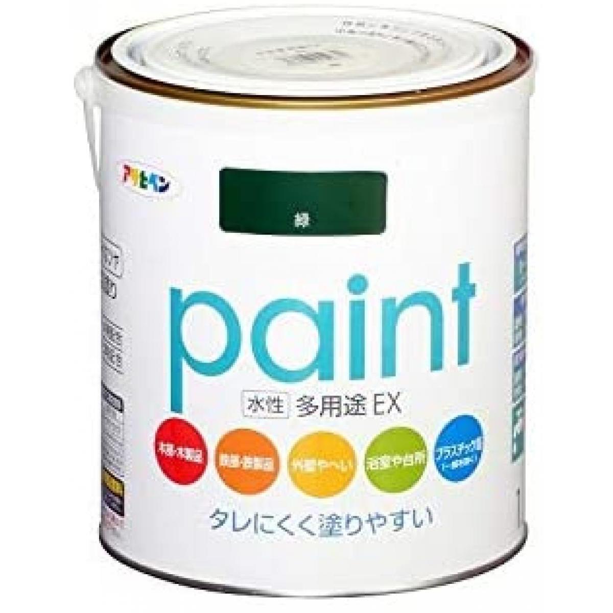 アサヒペン 水性多用途EX 1.6L 緑